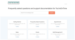 Desktop Screenshot of help.youreontime.com