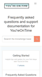 Mobile Screenshot of help.youreontime.com